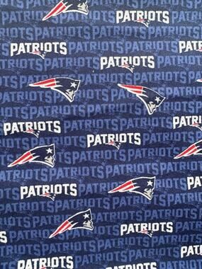 NFL NEW ENGLAND PATRIOTS - STADIUM 100% Cotton Fabric 1 Yard 19" x 52" Uncut